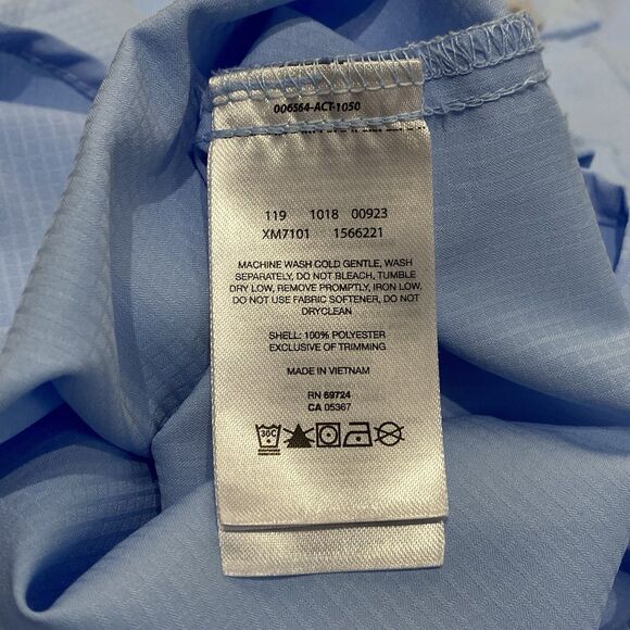 Columbia PFG Crystal Springs Short Sleeve Shirt Size XL Blue Fishing Vented - Picture 9 of 10